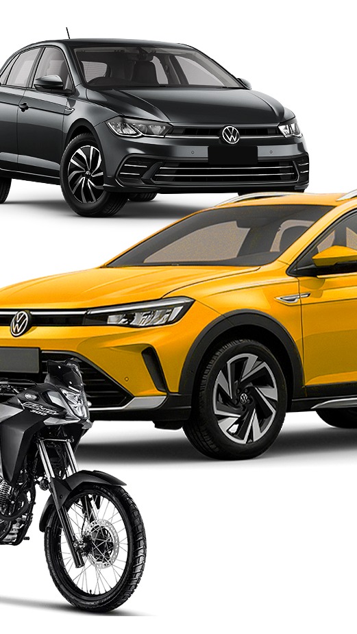 Carros e moto protegidos pela AutoCar Brasil